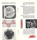 MEOPTA - ADMIRA 16 A ELECTRIC. - Propagační leták. Kamera.  /film/reklama/