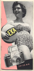 EXA - IHAGEE DRESDEN. - Propagační leták. Fotoaparát.  /film/reklama/