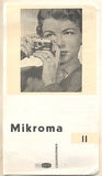 MEOPTA - MIKROMA II PHOTOGRAPHIC CAMERA. - Propagační leták. /kamera/reklama/technika/