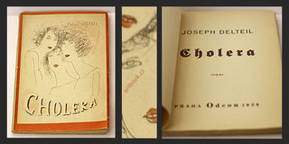 Šíma - DELTEIL; JOSEF: CHOLERA. - 1926. Obálka JOSEF ŠÍMA; titulní list KAREL TEIGE.