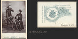 1903. Atelier F. Klesl; Polička - Hlinsko.  Fotografie na kartonu. /kolo/cyklistika/technika/