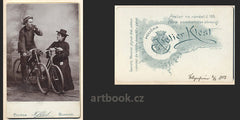 Atelier KLESL. - 1903. Atelier F. Klesl; Polička - Hlinsko.  Fotografie na kartonu. /kolo/cyklistika/technika/