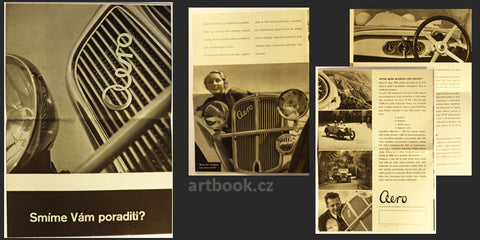 30. léta. Reklama; automobil; Miloš Bloch; Neubert; hlubotisk. /technika/
