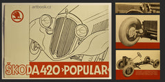 ŠKODA 420 POPULAR. - 1935 (kol.) Prospekt. ASAP Závod Mladá Boleslav. /technika/auta/reklama/