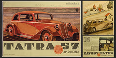 TATRA 57 Limousina - 1936 (kol.) Prospekt; /technika/auta/veteránii/