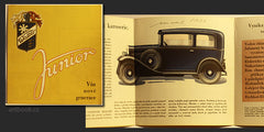 WALTER JUNIOR. - 1933. Prospekt. Limusina - Továrna na automobily a letecké motory Jinonice /technika/auta/veteráni/