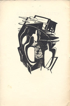 1930. Kresba RUDOLF PUCHÝŘ. Báseň ze sbírky Pět. /poezie/