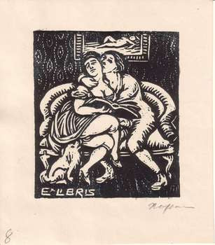 HOFBAUER. Dřevoryt (wood engraving).