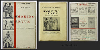 VOSKOVEC & WERICH: SMOKING REVUE. - 1928. Vest pocket o 16 obrazech. Odeon sv. 12; /w/divadlo/REZERVACE