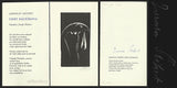 1980. Dřevoryt (sign.) JAROSLAV ŠERÝCH. Glivický; Prostějov. Podpis Jaroslav Seifert. /t/