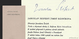SEIFERT; JAROSLAV: SMRT BÁSNÍKOVA. - 1980. Dřevoryt (sign.) JAROSLAV ŠERÝCH. Glivický; Prostějov. Podpis Jaroslav Seifert. /t/