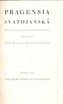 1929. Sborník statí o kultuře českého baroka. /pragensie/baroko/