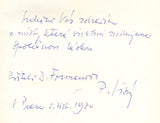HAMPL; FRANTIŠEK: DOBRODRUŽSTVÍ JAROSLAVA SEIFERTA. - 1969. Ilustrace PAVEL LISÝ; podpis.