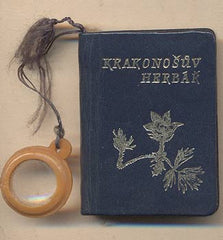 BLAŽKOVÁ; E.; PULEC; M. J.: KRAKONOŠŮV HERBÁŘ. - 1966. Ilustrace EMA BLAŽKOVÁ. Celokožená vazba. /Miniature edition/t/