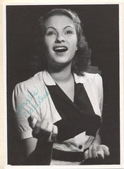 SEDLÁČKOVÁ; MARCELLA. - 1944. Dobová fotografie; KAREL DRBOHLAV. Podpis. /divadlo/osobnosti/
