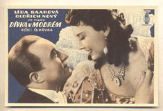 BAAROVÁ; LÍDA - NOVÝ; OLDŘICH. - Lucerna film. Pohlednice. Dívka v modrém. /film/osobnosti/