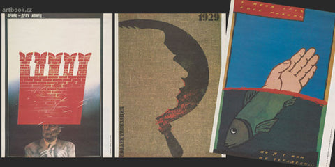 1988. Political posters. Soubor 12 plakátů z let 1980 - 1988.