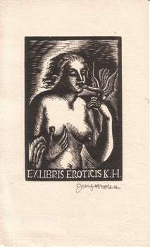JOSEF HODEK. Dřevoryt (wood engraving).