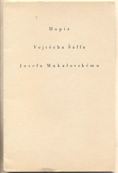 1930. Hladký.  Vytiskl V. Chlanda v Břeclavi. /Mukařovský/