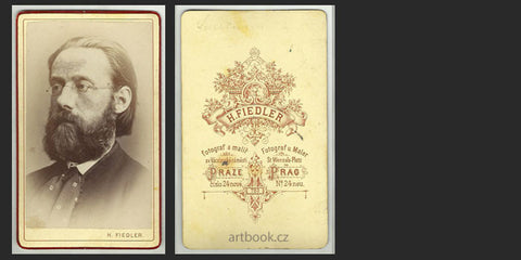 (1870). Fotograf HYNEK FIEDLER. Originální fotografie na kartonu; vizitka; 105x65 /q/