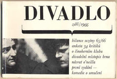 DIVADLO. Září. 1966. (17. ročník). - 1966. Obálka LIBOR FÁRA. Foto NOVOTNÝ; KOUDELKA.