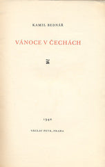 BEDNÁŘ; KAMIL: VÁNOCE V ČECHÁCH. - 1941. Kresby MIROSLAV TRUKSA.