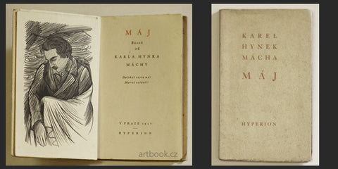 1937. Edice Hyperion. VÁCLAV MAŠEK; RUDOLF HÁLA. Vytiskl Karel Kryl v Novém Jičíně.  /Mácha/