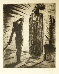KONŮPEK; JAN. HAMLET. - 1920. Lept;  sign. vpravo dole tužkou; 1920. 340x275; list 525x420.