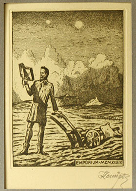 (1938). Lept;  sign. vpravo dole tužkou; b.d. 135x95; list 215x135; ruční papír.