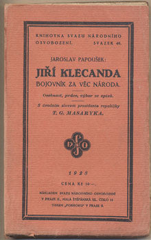 1928. Úvodní slovo T. G. MASARYK. Knihovna Svazu národního osvobození. /historie/
