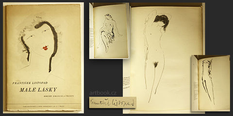 1946. 1. vyd. Podpis autora 10 čb. celostr. ilustrací a dvoubarevná ve frontispise EMANUEL FRINTA. 