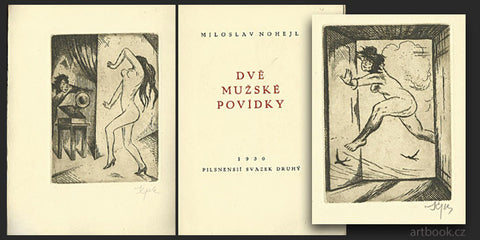 1930. Edice Pilsensia sv. II. 2 signované lepty a nakl. značka JAN KONŮPEK.