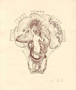 M. DELEV; cca 1920. Zinkografie (cliche); sign.