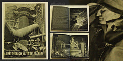 Hipman - SVĚT TĚŽNÍCH VĚŽÍ A ŽELEZÁREN. Stanislav Šula. - 1940. Industriální fotografie; arch. Hipman (Pražská železářská); Lerch (Vítkovice) hlubotisk.
