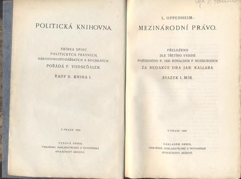 1924. Politická knihovna. 