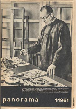 1961. Členský věstník Klubu přátel výtvarného umění. /Wíšo/Odvárko/umění/
