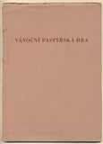 VÁNOČNÍ PASTÝŘSKÁ HRA. - 1944. Vyzdobil ALOIS BALÁN.