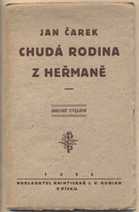 ČAREK; JAN: CHUDÁ RODINA Z HEŘMANĚ. - 1925.