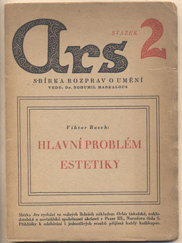 1924. A R S. Sbírka rozprav o umění. 