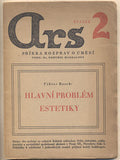 BASCH; VICTOR: HLAVNÍ PROBLÉM ESTETIKY. - 1924. A R S. Sbírka rozprav o umění.