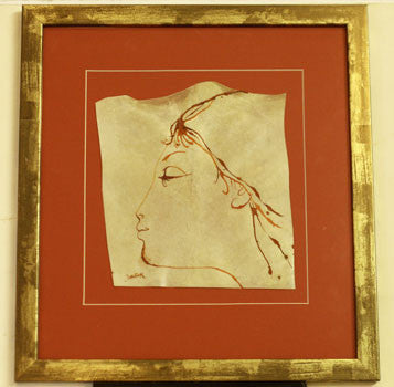 Nedat. (kol. 1980). Kresba na pergamenu; sign.; rám; sklo. 370x350 včetně rámu.