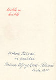 SEIFERT; JAROSLAV: KOULELO SE; KOULELO. - 1955. Ilustrace BOŽENA VEJRYCHOVÁ-SOLAROVÁ; úprava ZDENĚK ROSSMANN; Podpis ilustrátorky.