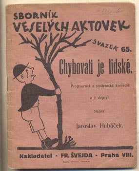 (1925). Sborník veselých aktovek. /divadlo/
