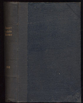 1853. Pověry národní v Čechách; Lermontov a přední básníkové Ruští; /Časopis Českého musea/