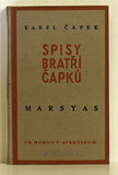 ČAPEK; KAREL: MARSYAS ČILI NA OKRAJ LITERATURY (1919 - 1931). - 1931. Aventinum; sv. 303. Spisy bratří Čapků; sv. 28.