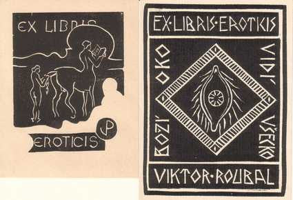 2x Dřevoryt (wood engraving);