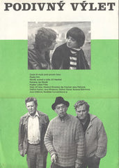 PODIVNÝ VÝLET. - 1977. Český film. Režie Jiří Hanibal.  Autor: Anonym  /plakát/