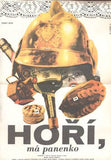 HOŘÍ, MÁ PANENKO. - 1988. Autor VLADIMÍR BIDLO. /plakát/