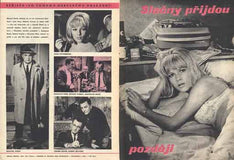 Copy of SLEČNY PŘIJDOU POZDĚJI. - 1966. Filmový program. /Olga Schoberová/plakát/