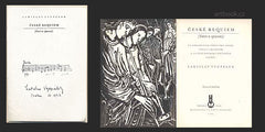 VYCPÁLEK; LADISLAV: ČESKÉ REQUIEM (SMRT A SPASENÍ). - 1943. Podpis autora; s notovým rukopisem. Dřevoryt KAREL SVOLINSKÝ. /hudba/